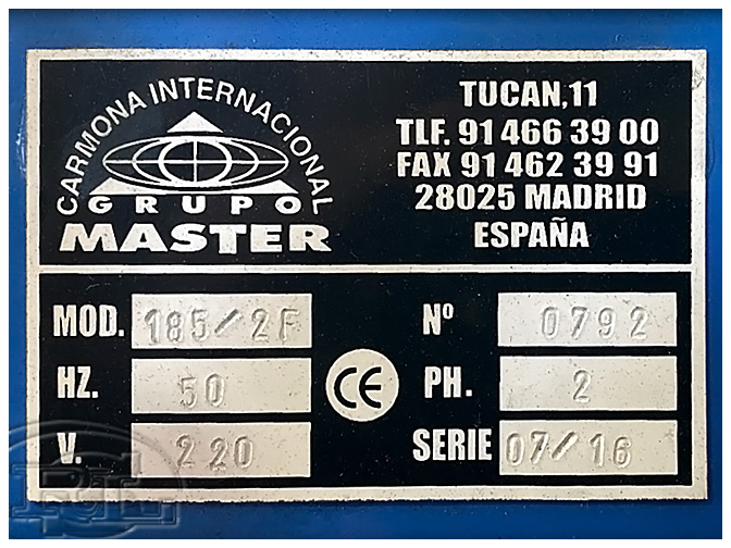 Banco de Finisaje 'MASTER 185-2F' 3